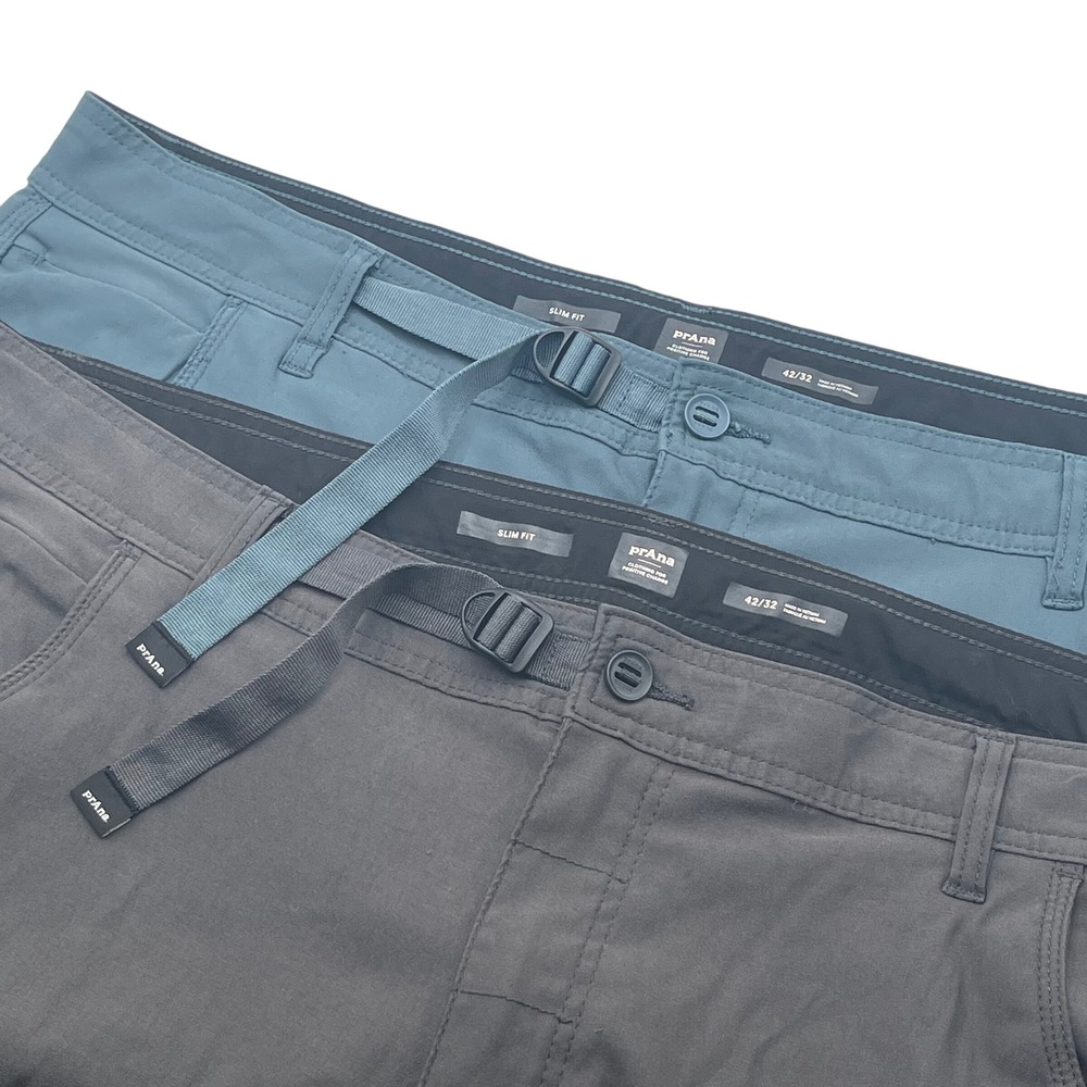 Prana Stretch Zion Pant II Pants Mens 42x32 Slim Fit Hiking Cargo Stretch Lot 2
